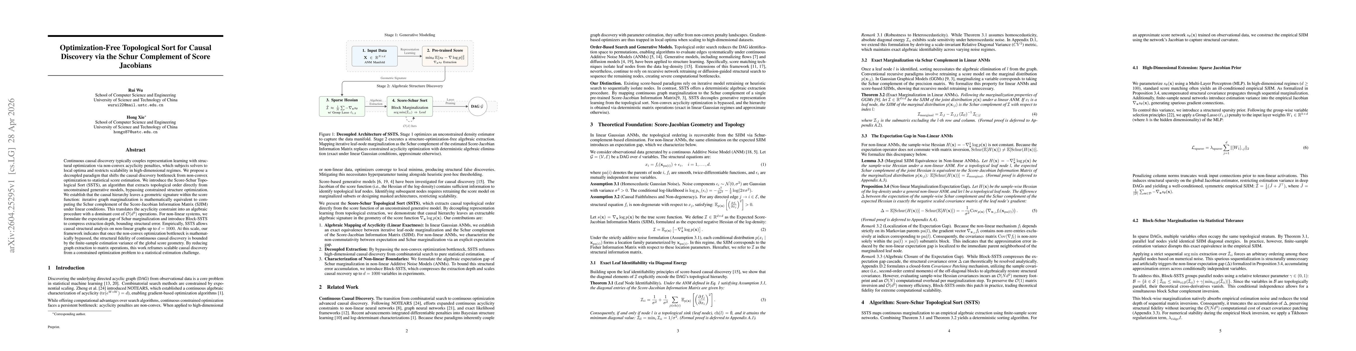 Thumbnail for Optimization-Free Topological Sort for Causal Discovery via the Schur Complement of Score Jacobians