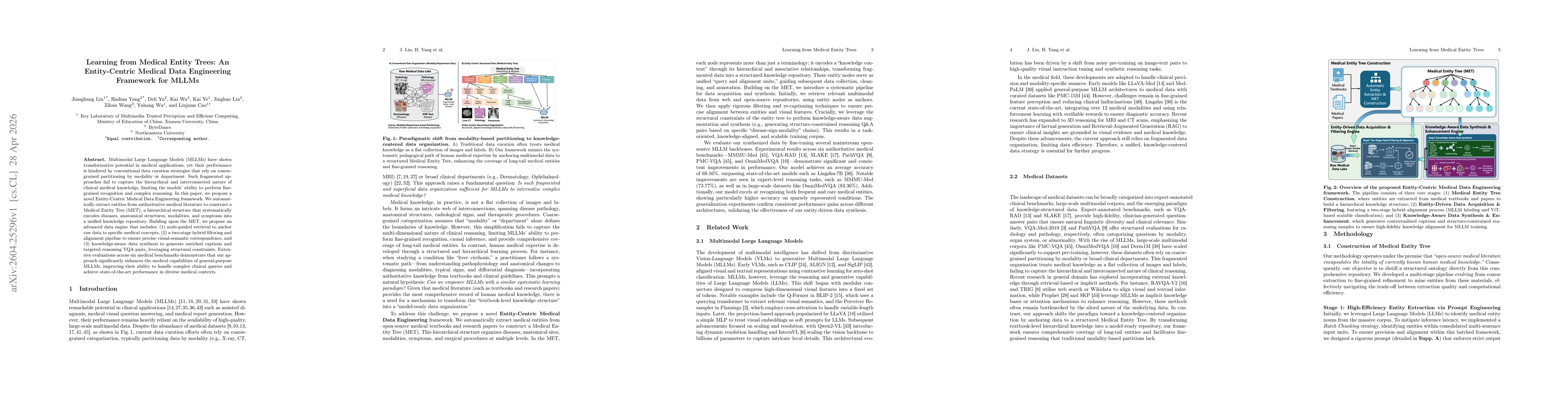 Thumbnail for Learning from Medical Entity Trees: An Entity-Centric Medical Data Engineering Framework for MLLMs