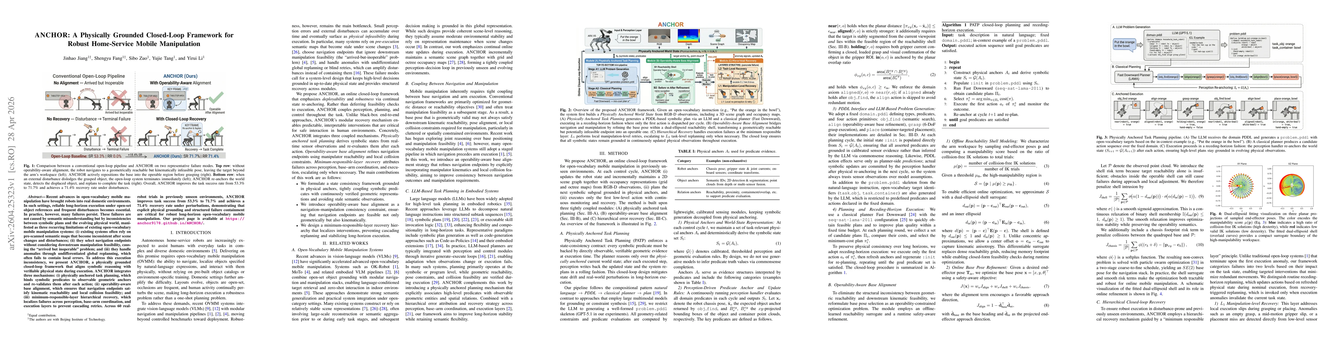 Thumbnail for ANCHOR: A Physically Grounded Closed-Loop Framework for Robust Home-Service Mobile Manipulation