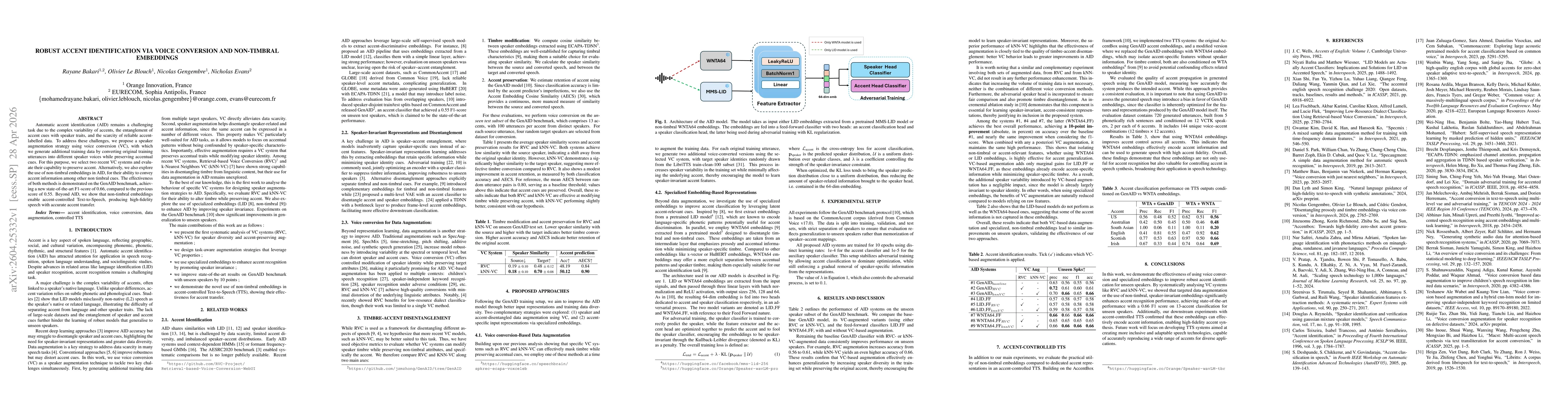 Thumbnail for Robust Accent Identification via Voice Conversion and Non-Timbral Embeddings