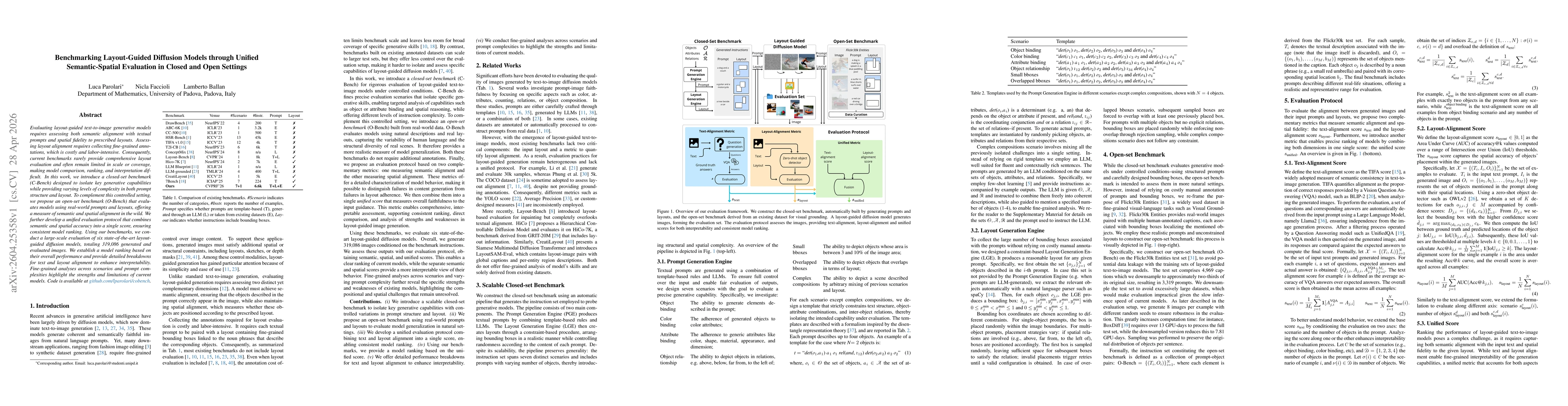 Thumbnail for Benchmarking Layout-Guided Diffusion Models through Unified Semantic-Spatial Evaluation in Closed and Open Settings