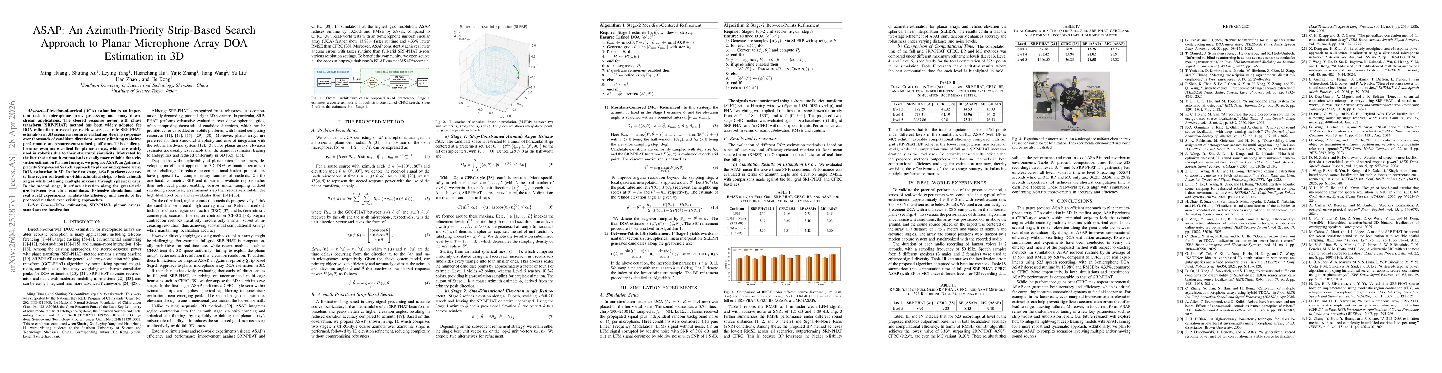 Thumbnail for ASAP: An Azimuth-Priority Strip-Based Search Approach to Planar Microphone Array DOA Estimation in 3D