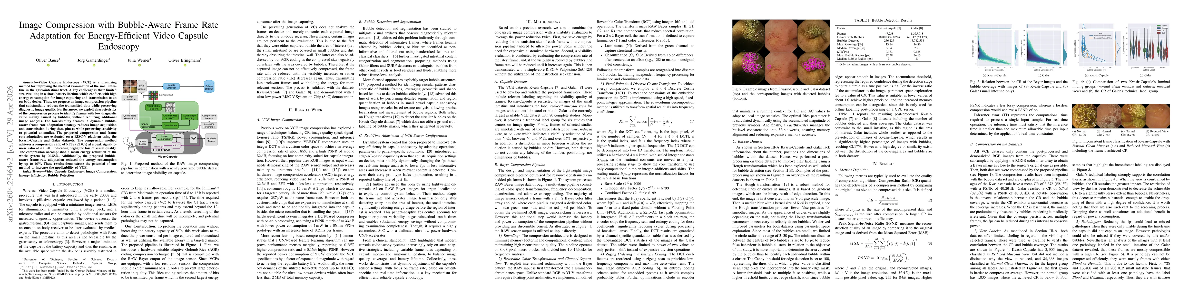 Thumbnail for Image Compression with Bubble-Aware Frame Rate Adaptation for Energy-Efficient Video Capsule Endoscopy