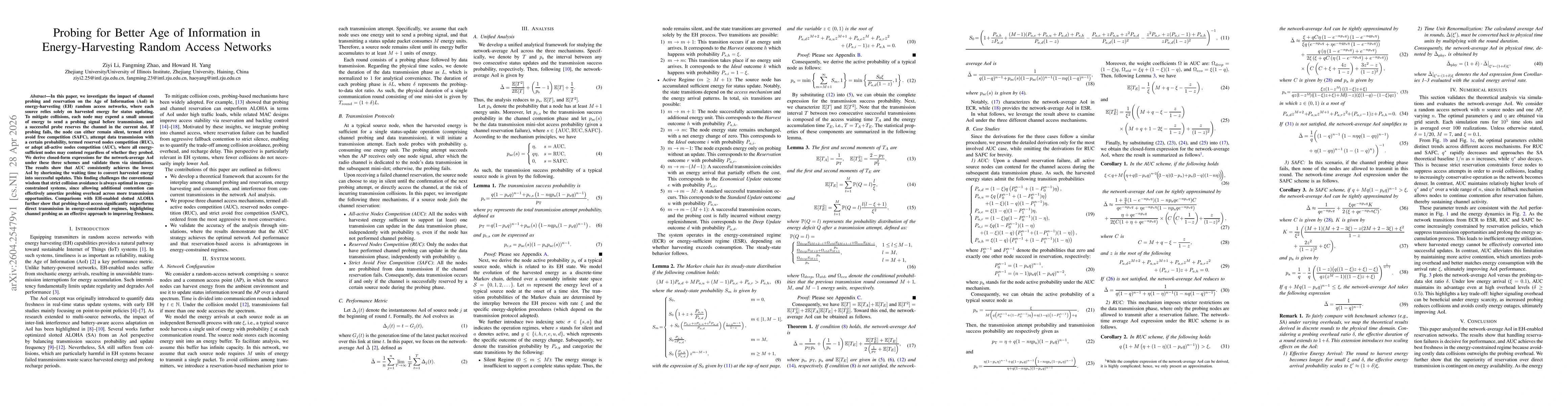 Thumbnail for Probing for Better Age of Information in Energy-Harvesting Random Access Networks