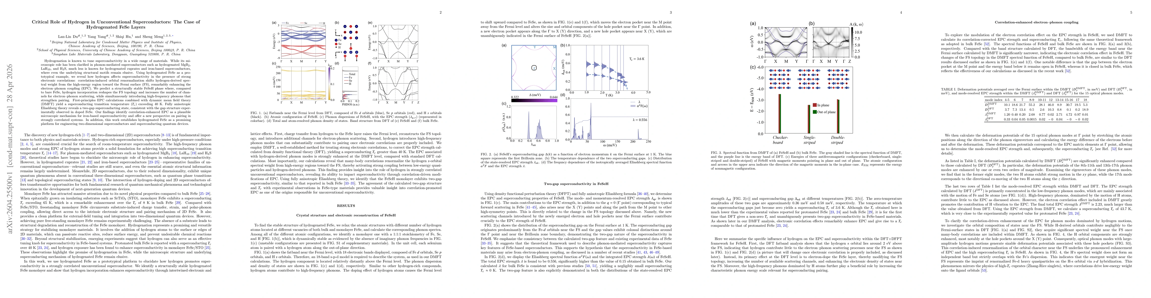 Thumbnail for Critical Role of Hydrogen in Unconventional Superconductors: The Case of Hydrogenated FeSe Layers