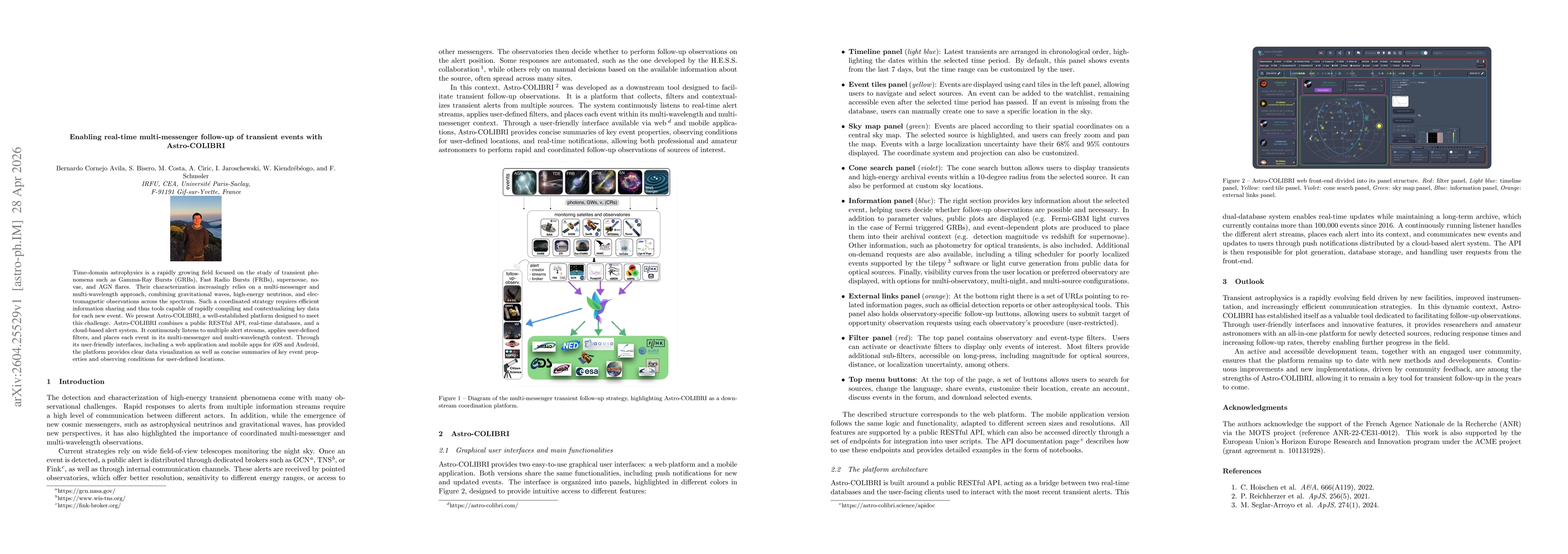 Thumbnail for Enabling real-time multi-messenger follow-up of transient events with Astro-COLIBRI