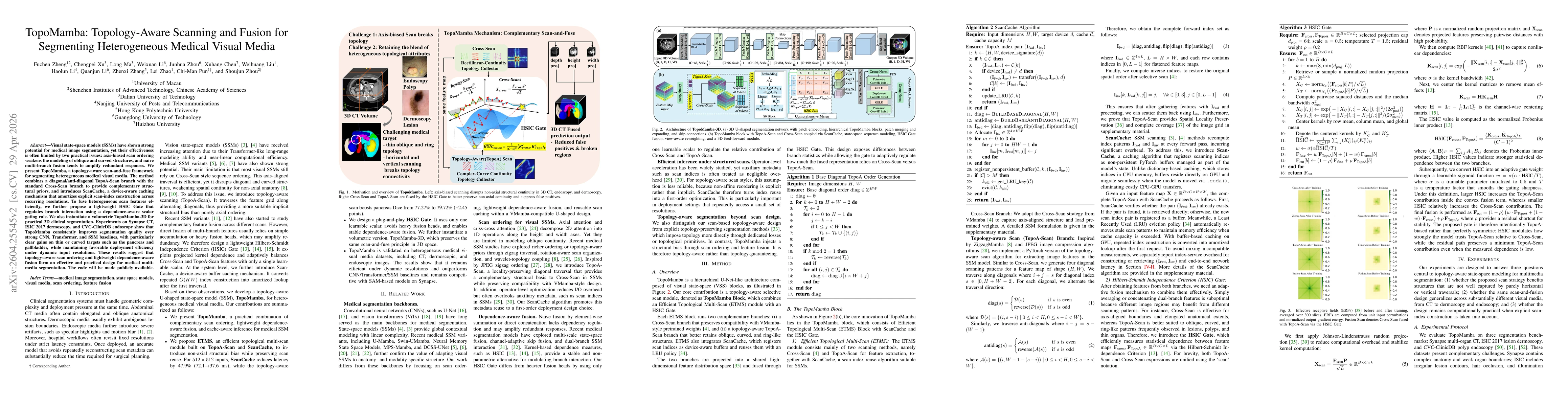 Thumbnail for TopoMamba: Topology-Aware Scanning and Fusion for Segmenting Heterogeneous Medical Visual Media