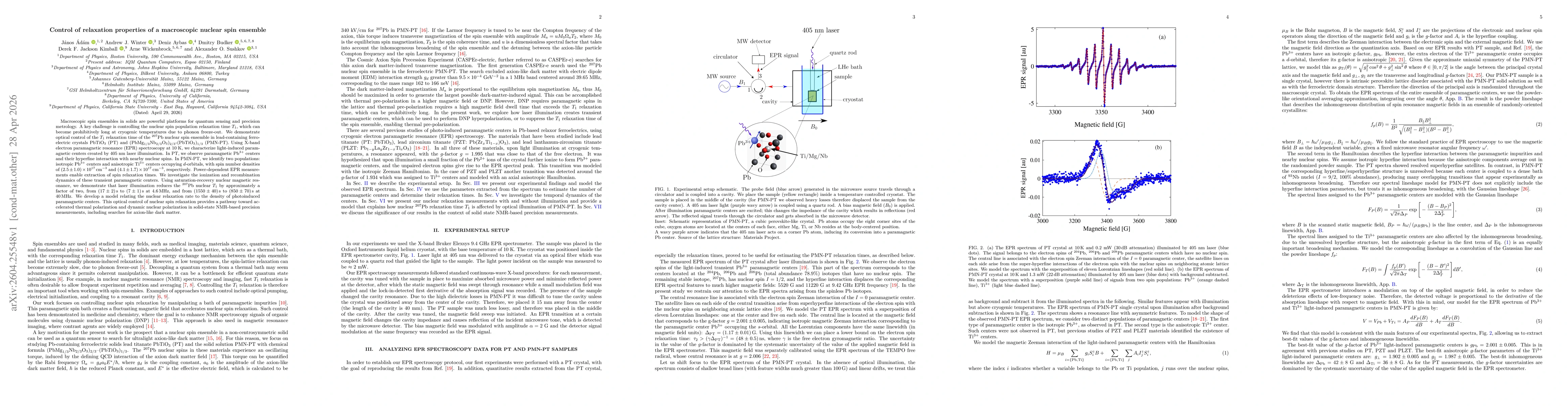 Thumbnail for Control of relaxation properties of a macroscopic nuclear spin ensemble