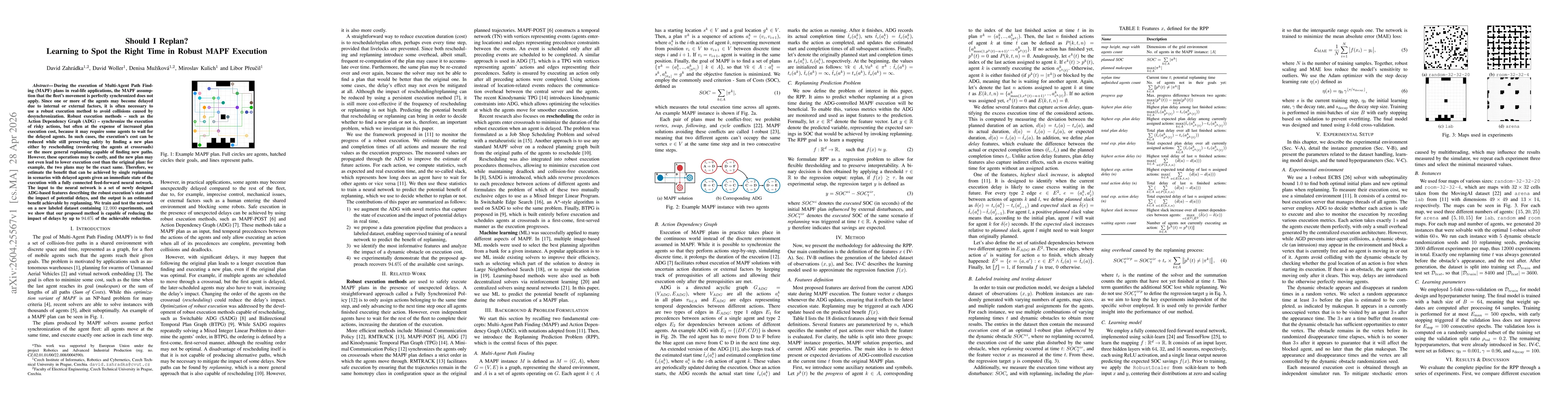 Thumbnail for Should I Replan? Learning to Spot the Right Time in Robust MAPF Execution
