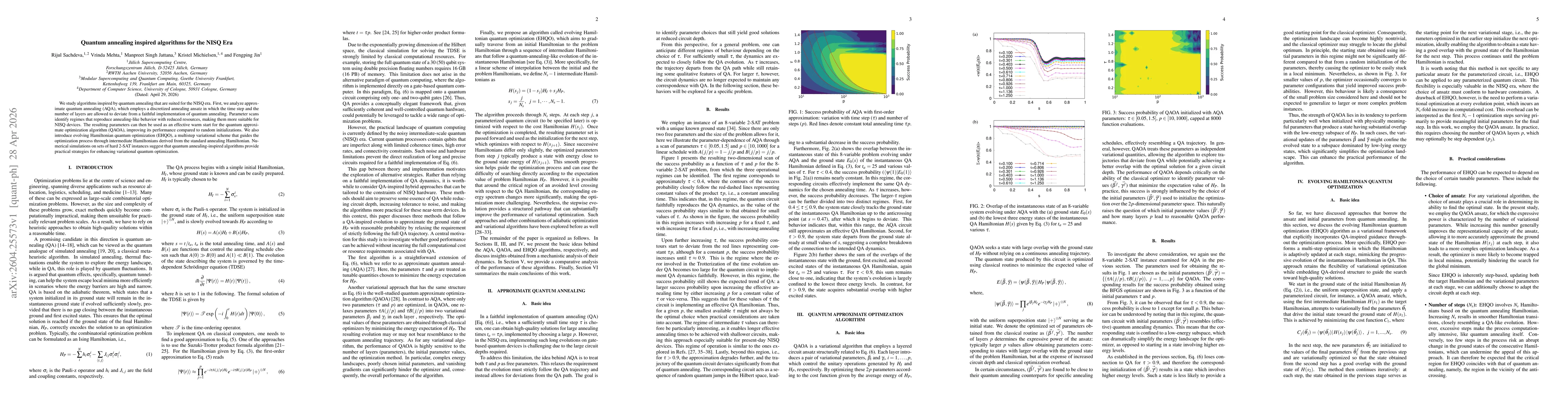 Thumbnail for Quantum annealing inspired algorithms for the NISQ Era