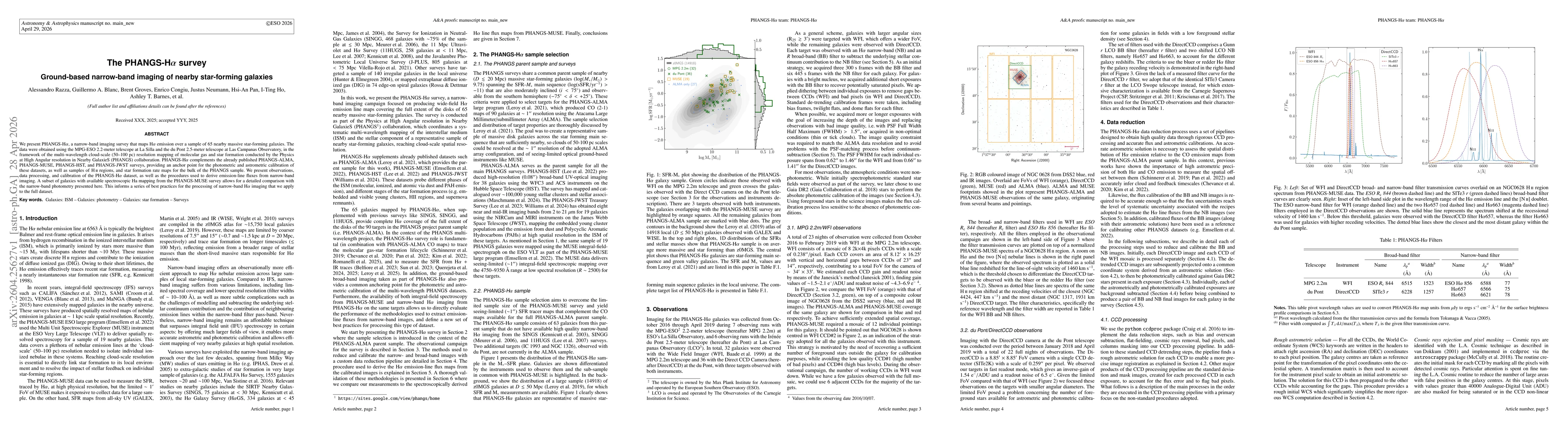 Thumbnail for The PHANGS-Hα survey. Ground-based narrow-band imaging of nearby star-forming galaxies
