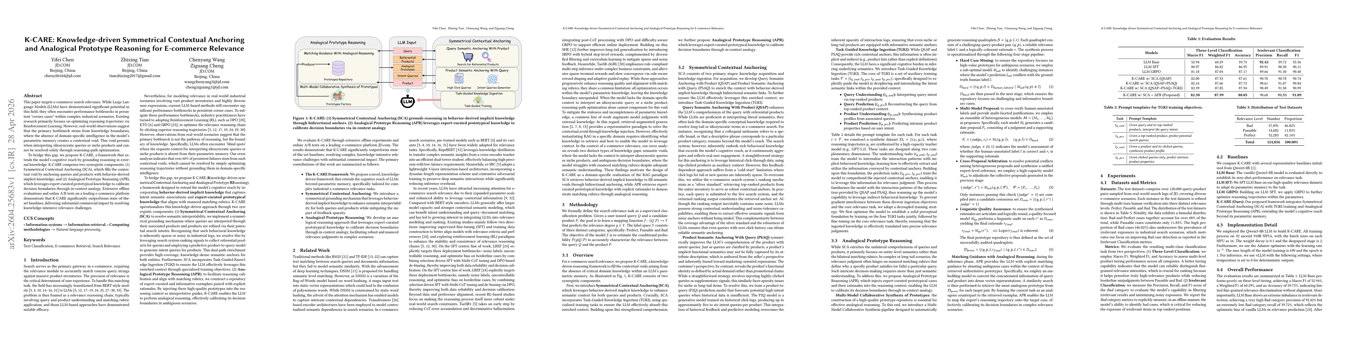 Thumbnail for K-CARE: Knowledge-driven Symmetrical Contextual Anchoring and Analogical Prototype Reasoning for E-commerce Relevance
