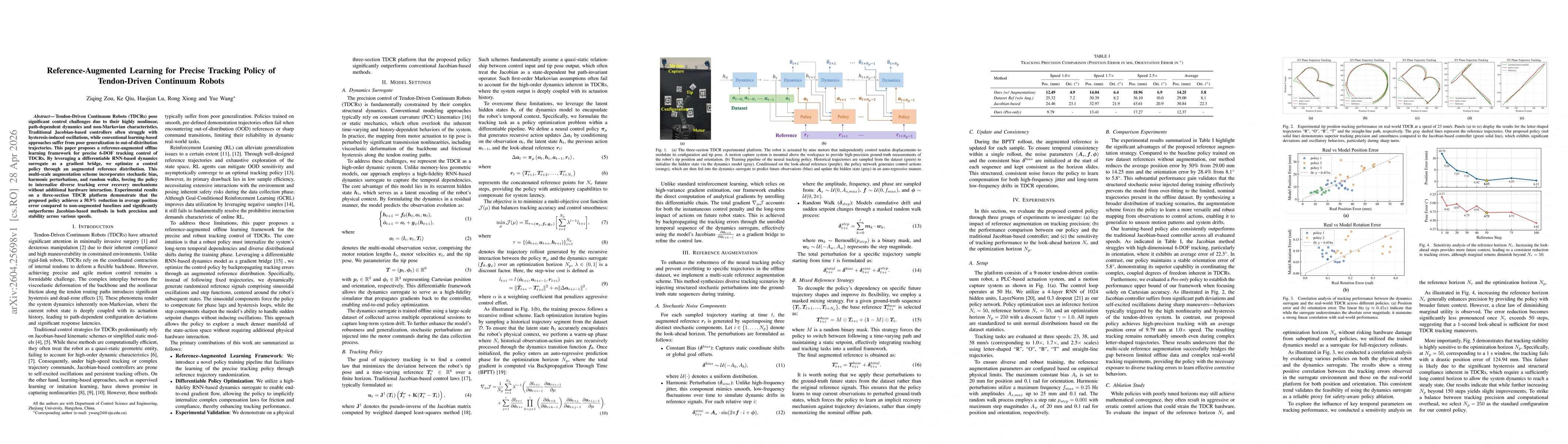 Thumbnail for Reference-Augmented Learning for Precise Tracking Policy of Tendon-Driven Continuum Robots