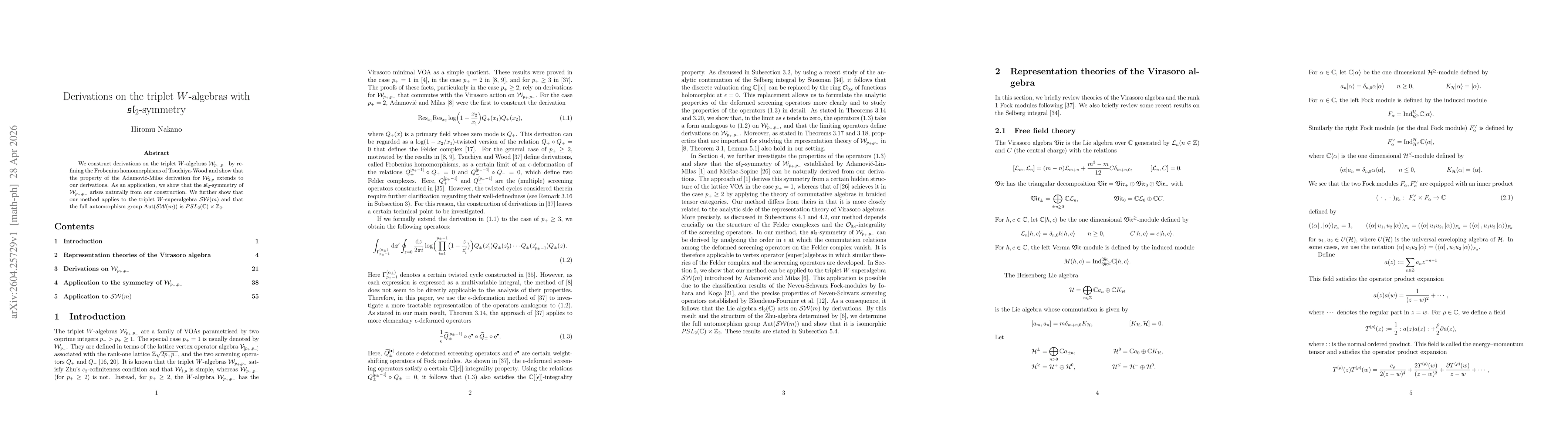 Thumbnail for Derivations on the triplet $W$-algebras with $\mathfrak{sl}_2$-symmetry