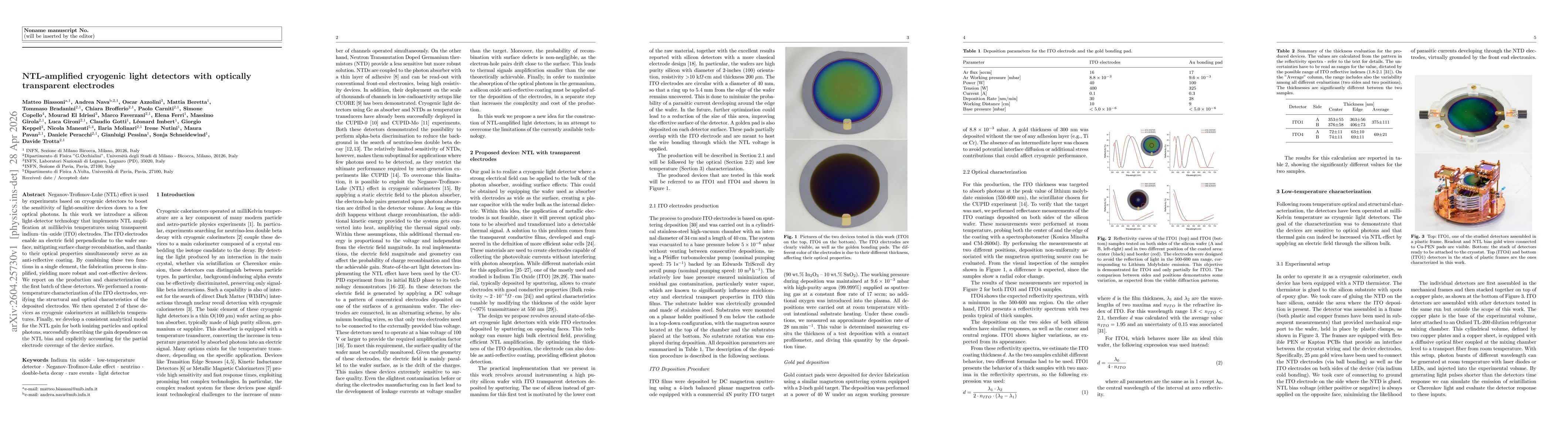 Thumbnail for NTL-amplified cryogenic light detectors with optically transparent electrodes