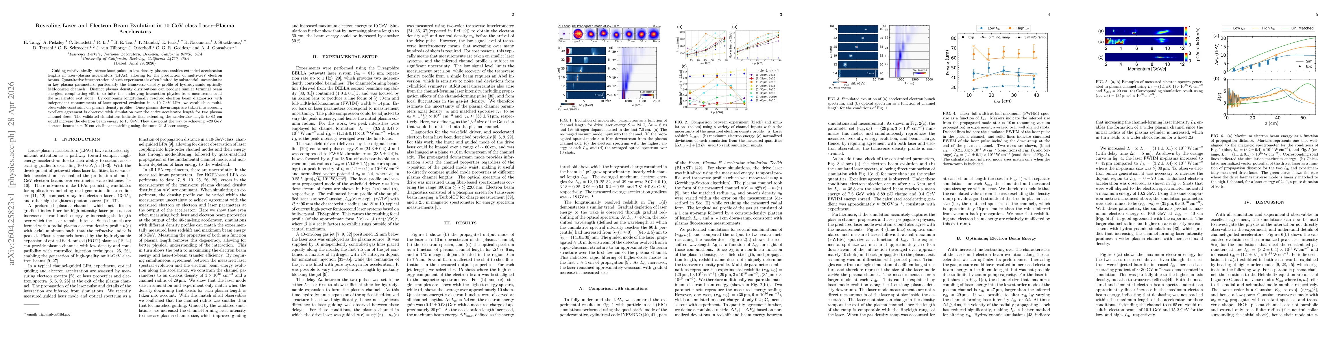 Thumbnail for Revealing Laser and Electron Beam Evolution in 10-GeV-class Laser-Plasma Accelerators