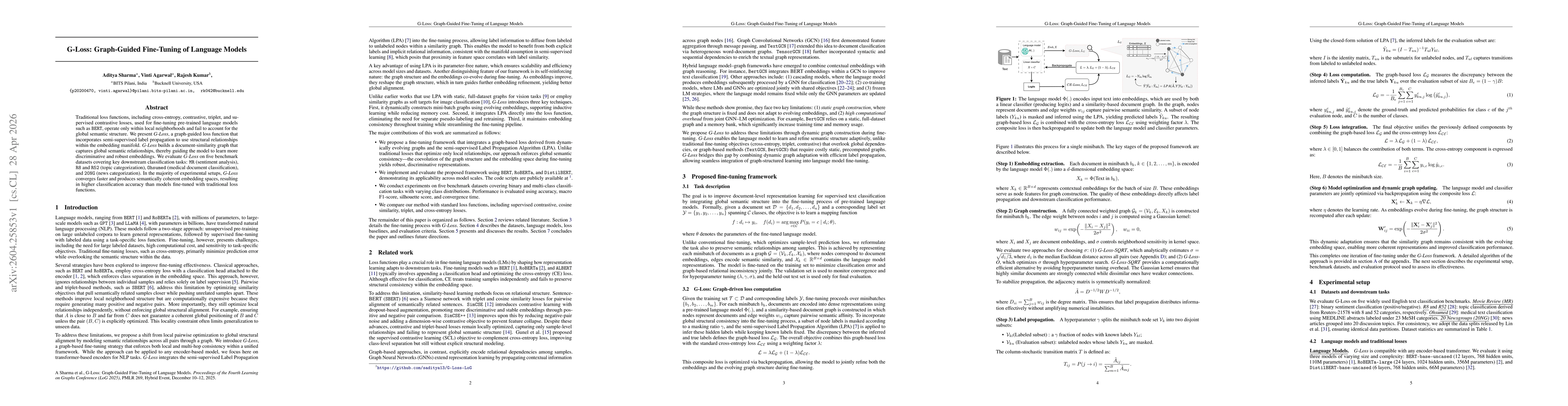 Thumbnail for G-Loss: Graph-Guided Fine-Tuning of Language Models