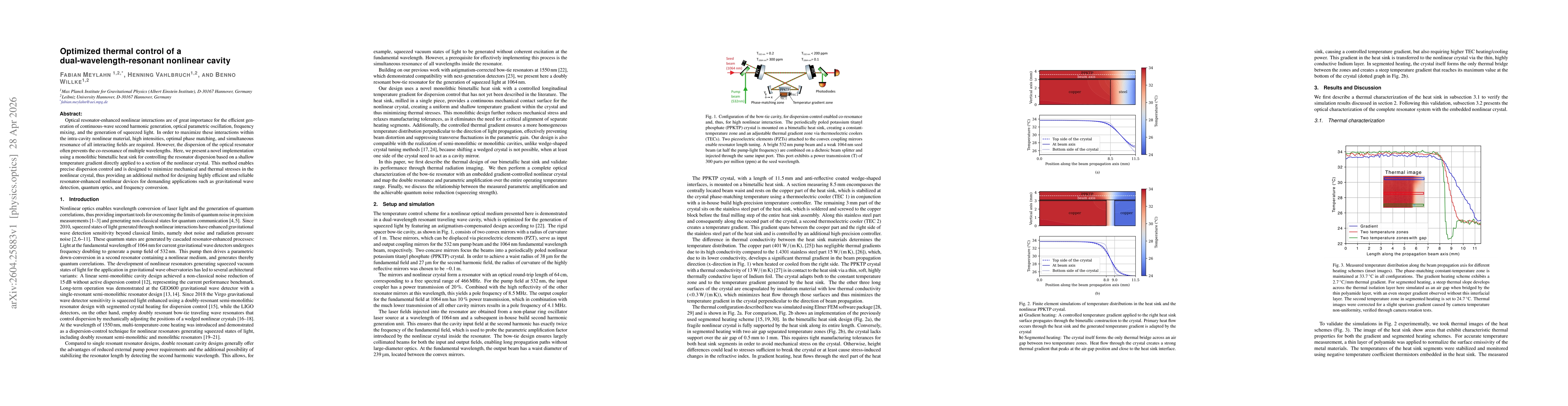 Thumbnail for Optimized thermal control of a dual-wavelength-resonant nonlinear cavity