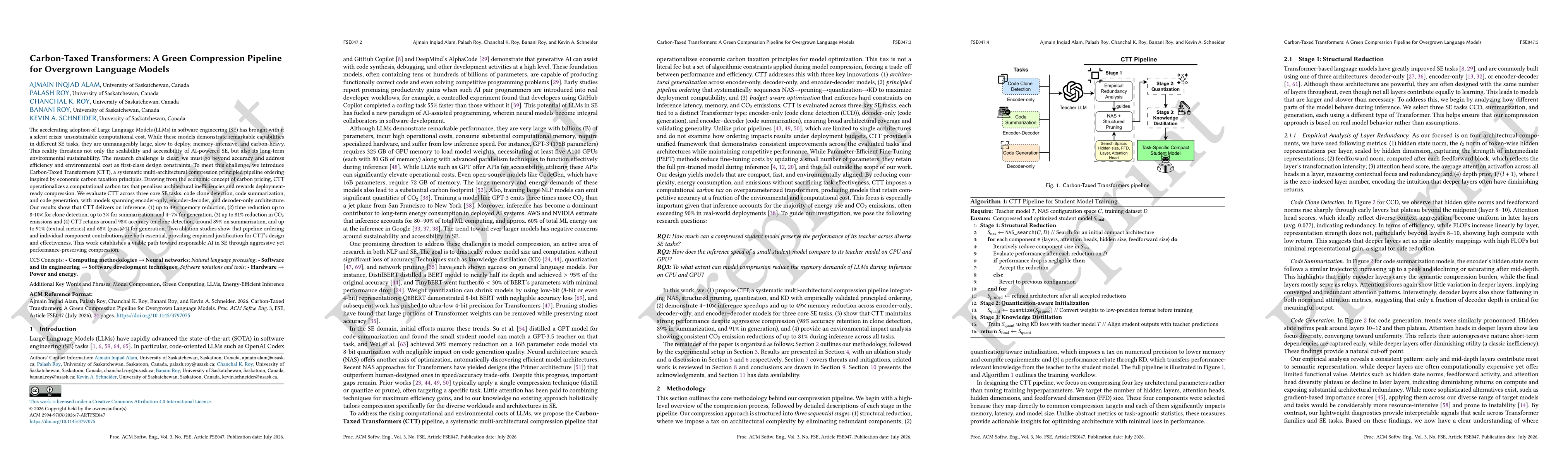 Thumbnail for Carbon-Taxed Transformers: A Green Compression Pipeline for Overgrown Language Models