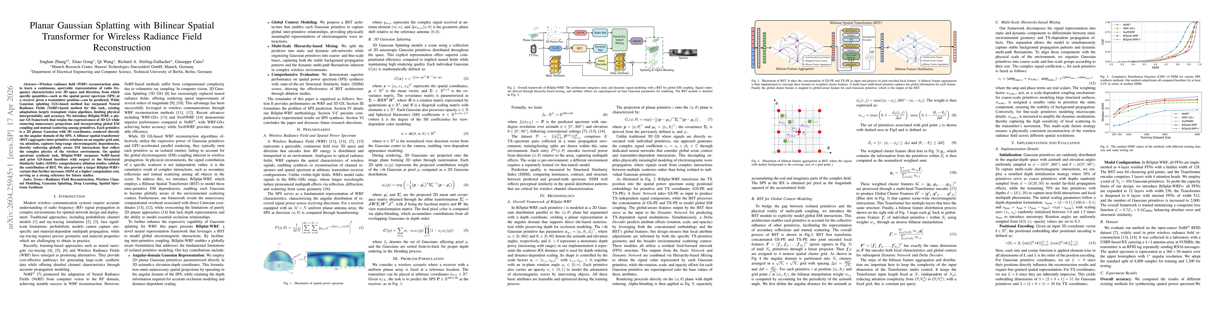 Thumbnail for Planar Gaussian Splatting with Bilinear Spatial Transformer for Wireless Radiance Field Reconstruction