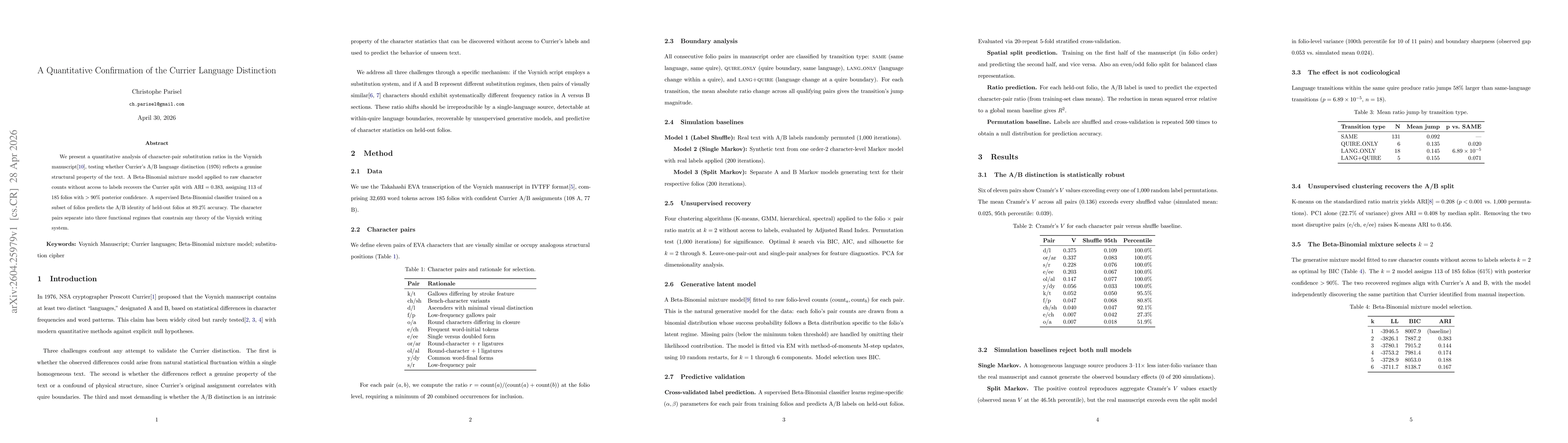 Thumbnail for A Quantitative Confirmation of the Currier Language Distinction