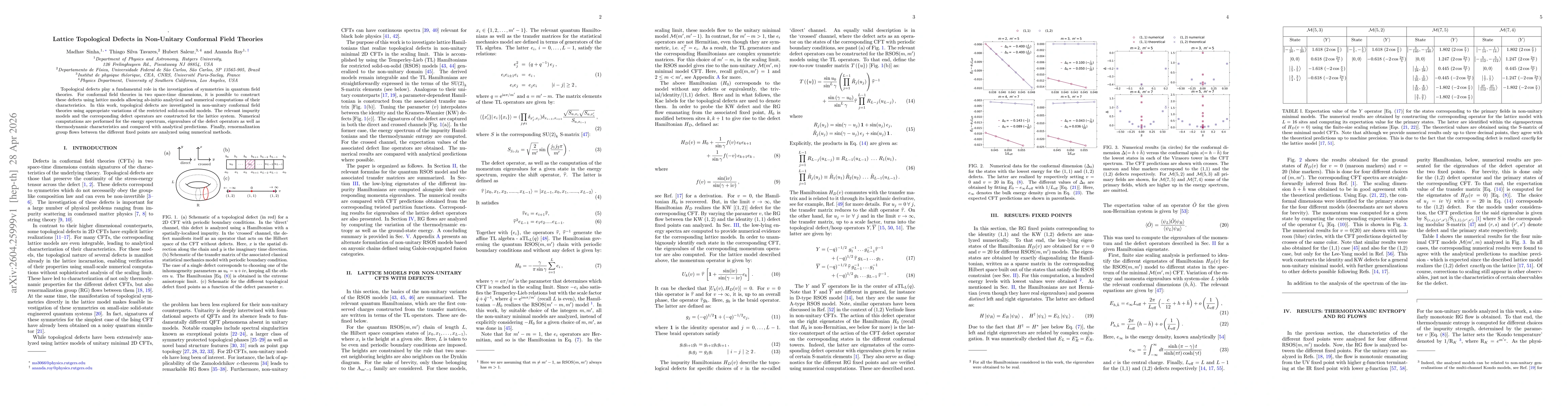Thumbnail for Lattice Topological Defects in Non-Unitary Conformal Field Theories