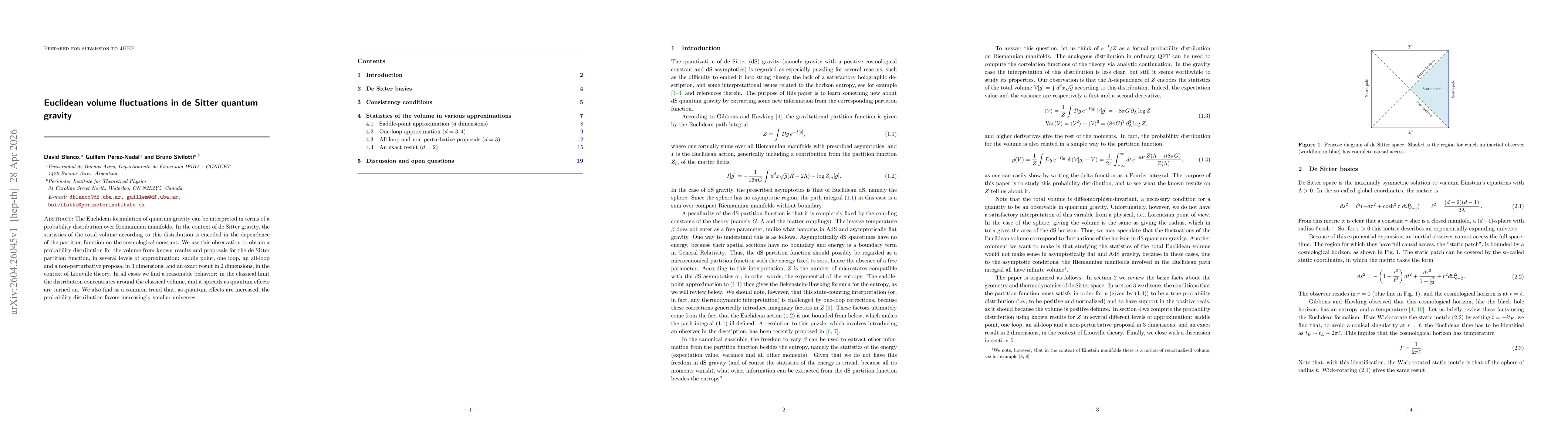Thumbnail for Euclidean volume fluctuations in de Sitter quantum gravity