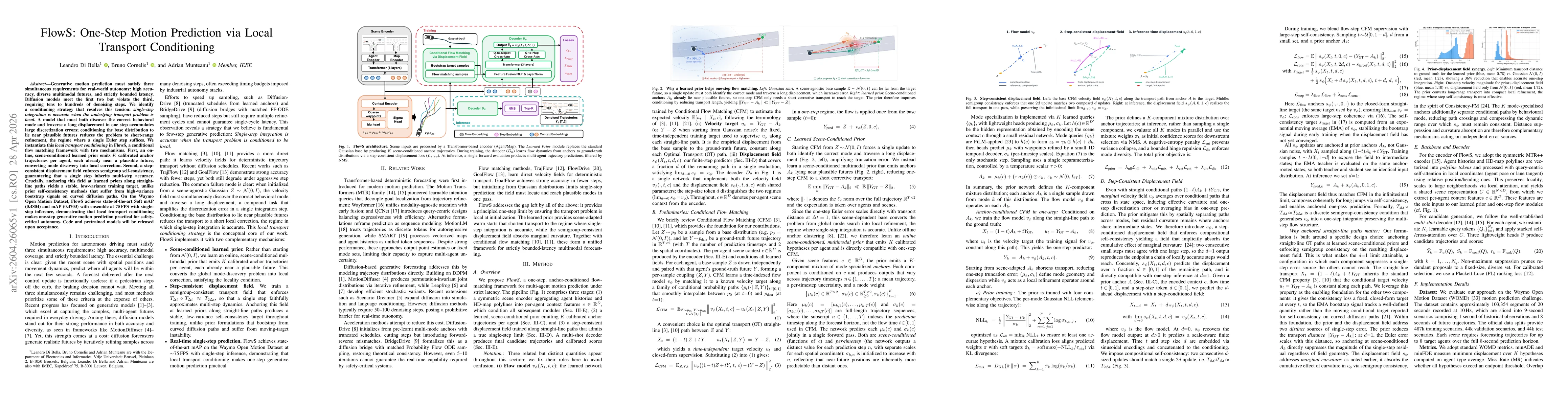 Thumbnail for FlowS: One-Step Motion Prediction via Local Transport Conditioning