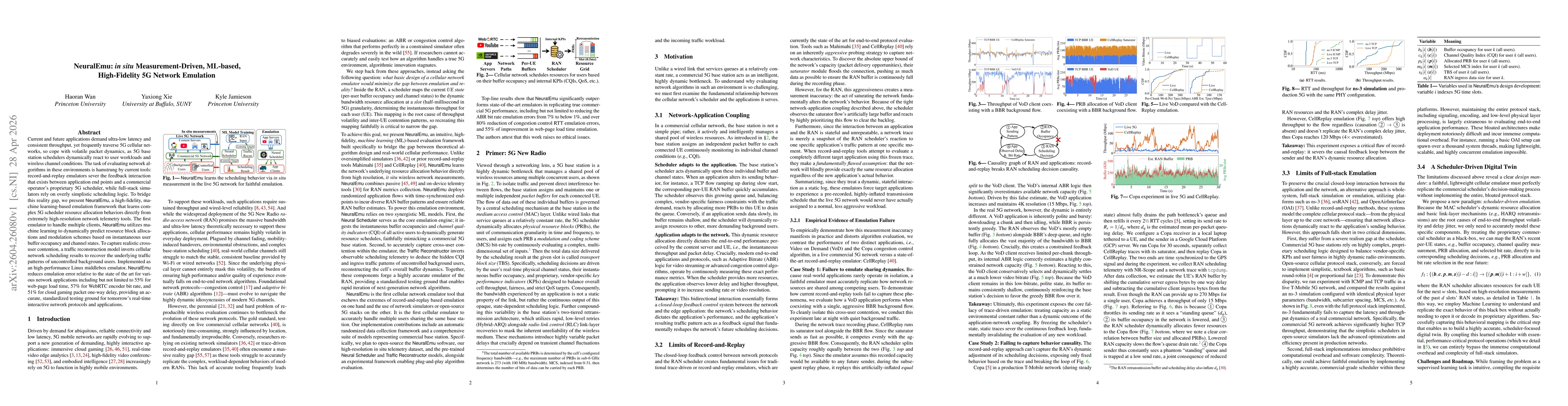 Thumbnail for NeuralEmu: in situ Measurement-Driven, ML-based, High-Fidelity 5G Network Emulation