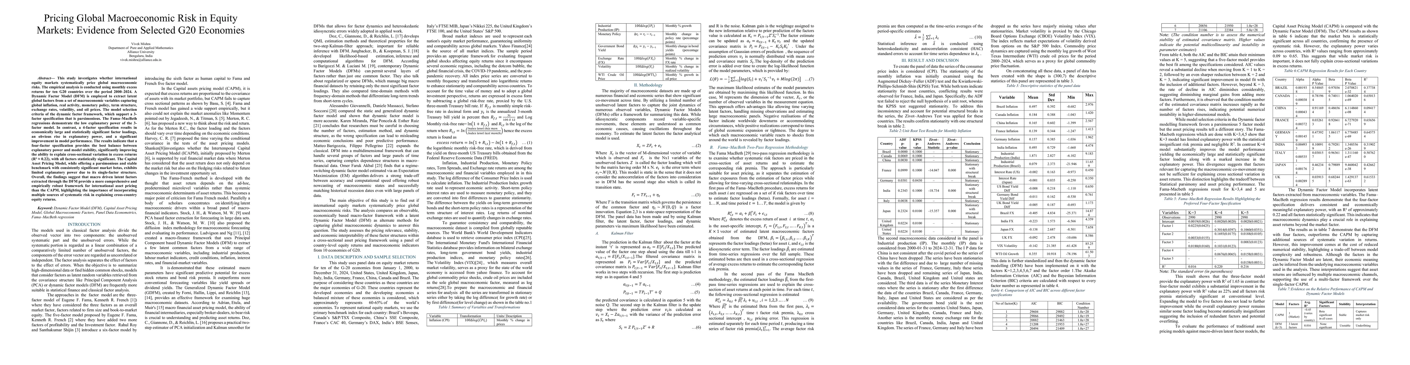 Thumbnail for Pricing Global Macroeconomic Risk in Equity Markets: Evidence from Selected G20 Economies