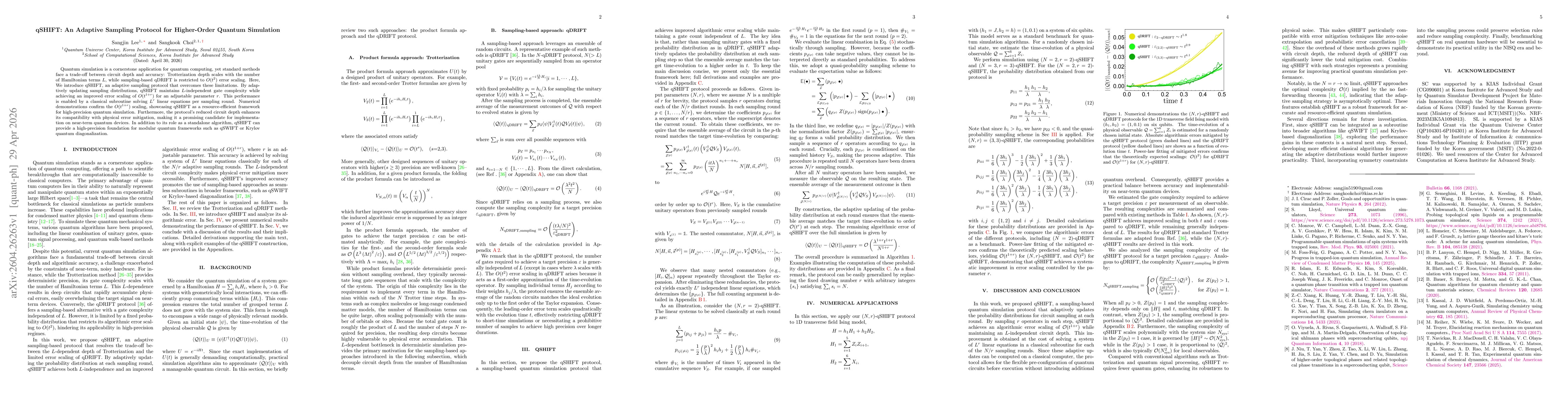 Thumbnail for qSHIFT: An Adaptive Sampling Protocol for Higher-Order Quantum Simulation