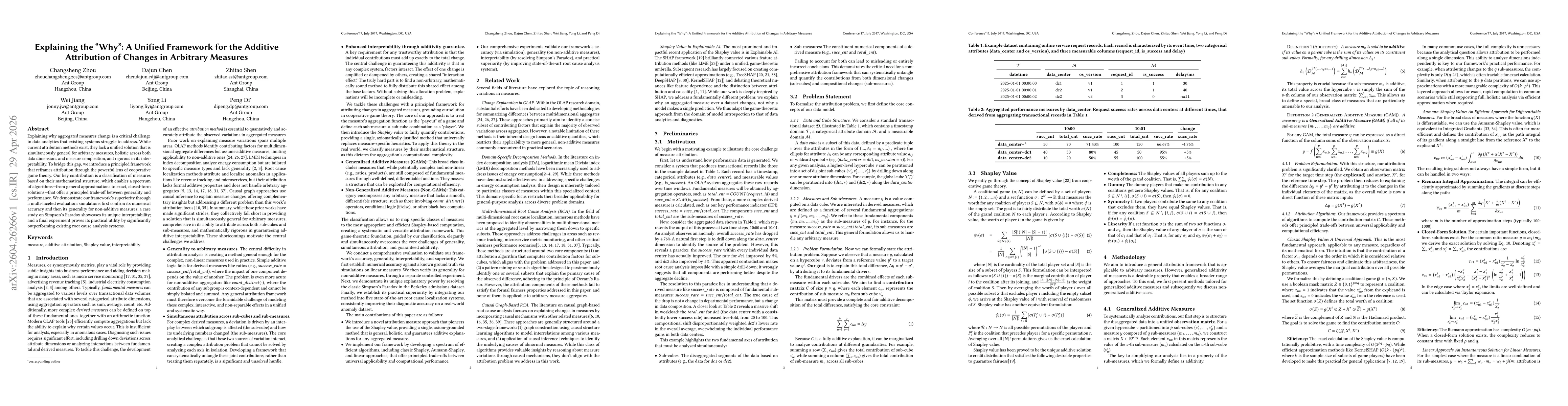 Thumbnail for Explaining the "Why": A Unified Framework for the Additive Attribution of Changes in Arbitrary Measures