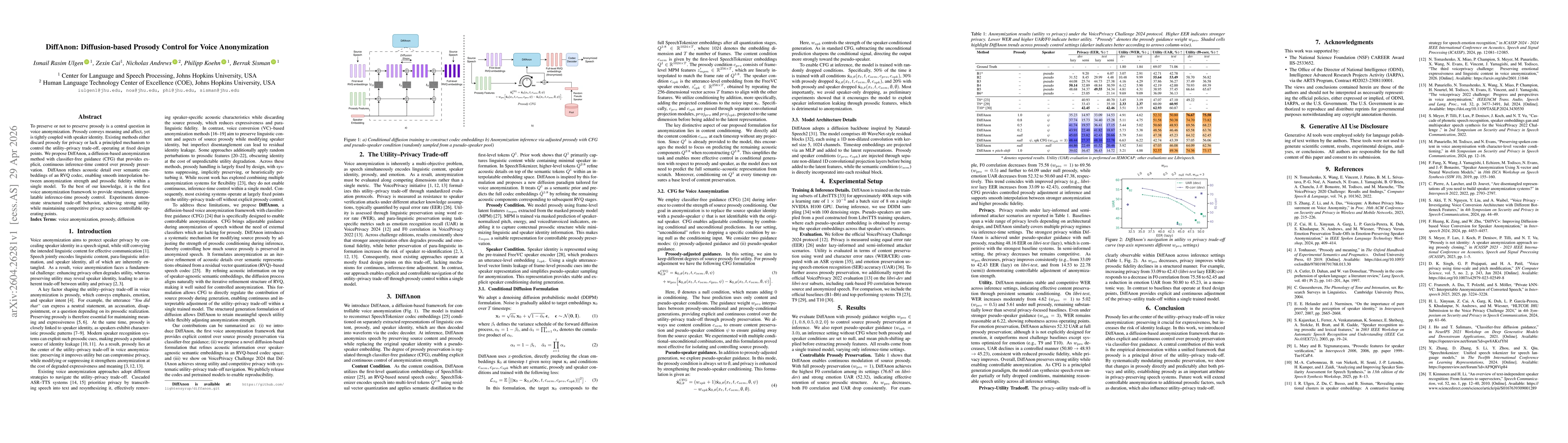 Thumbnail for DiffAnon: Diffusion-based Prosody Control for Voice Anonymization