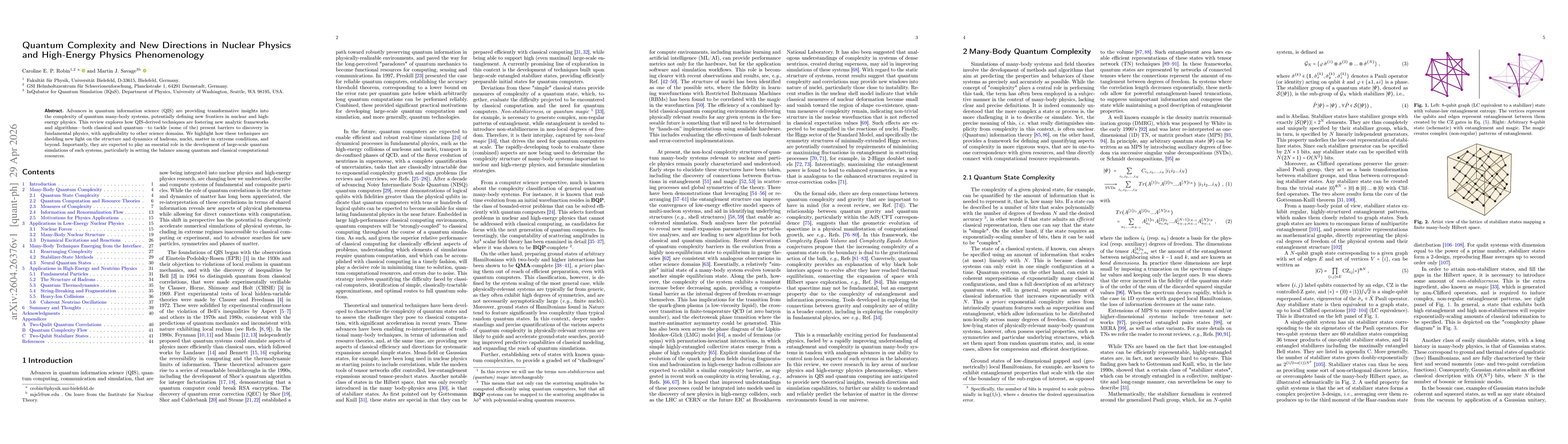 Thumbnail for Quantum Complexity and New Directions in Nuclear Physics and High-Energy Physics Phenomenology
