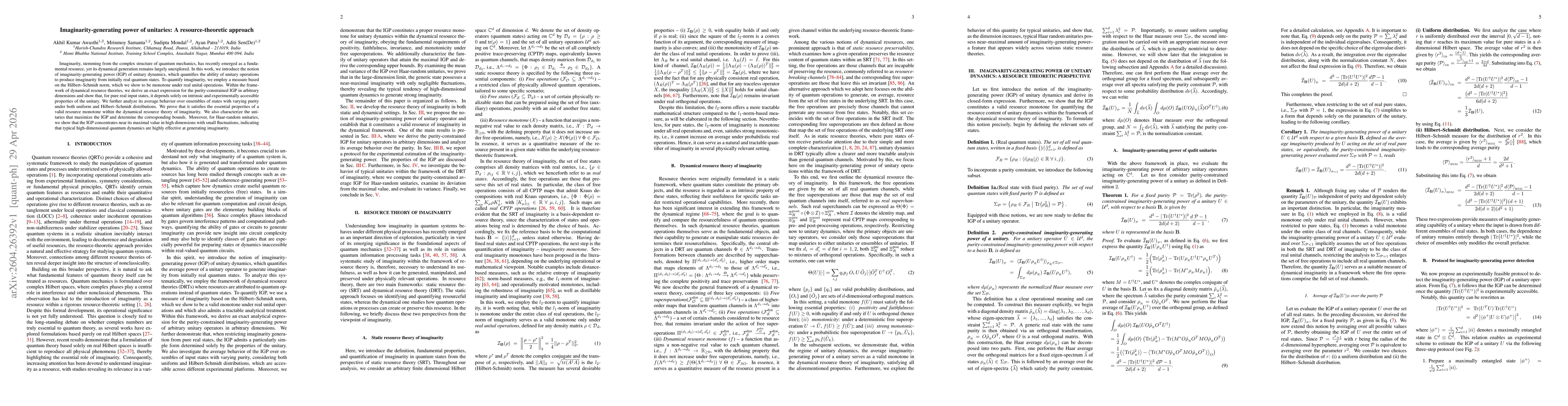Thumbnail for Imaginarity-generating power of unitaries: A resource-theoretic approach
