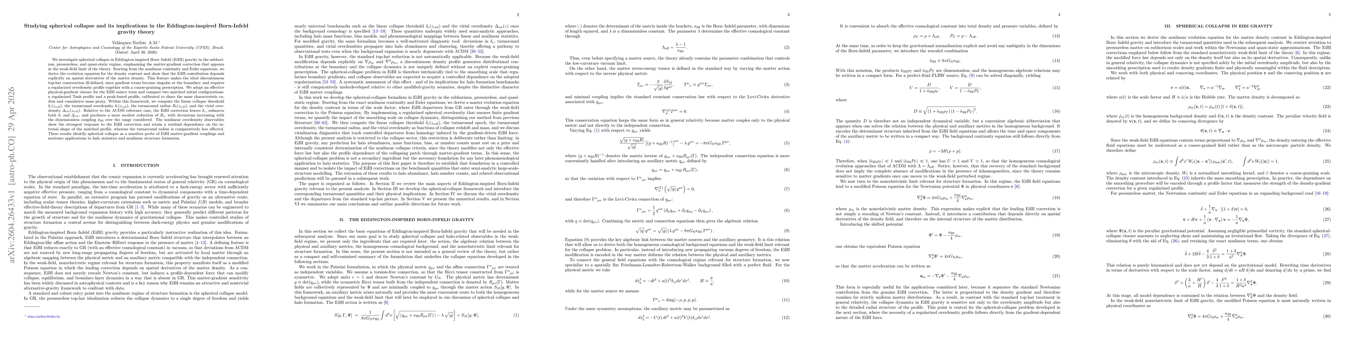 Thumbnail for Studying spherical collapse and its implications in the Eddington-inspired Born-Infeld gravity theory