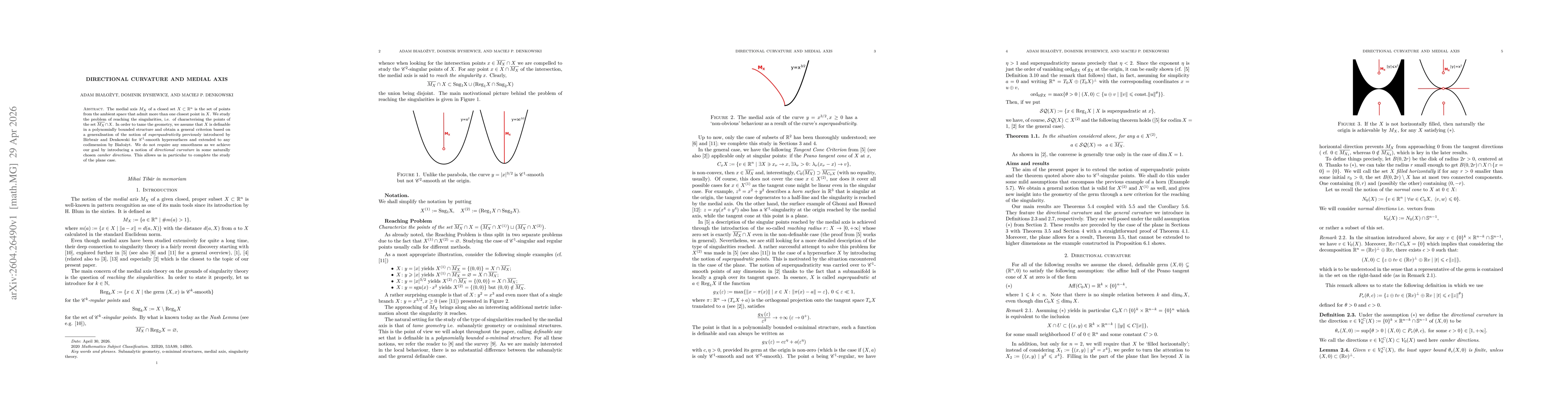 Thumbnail for Directional curvature and medial axis