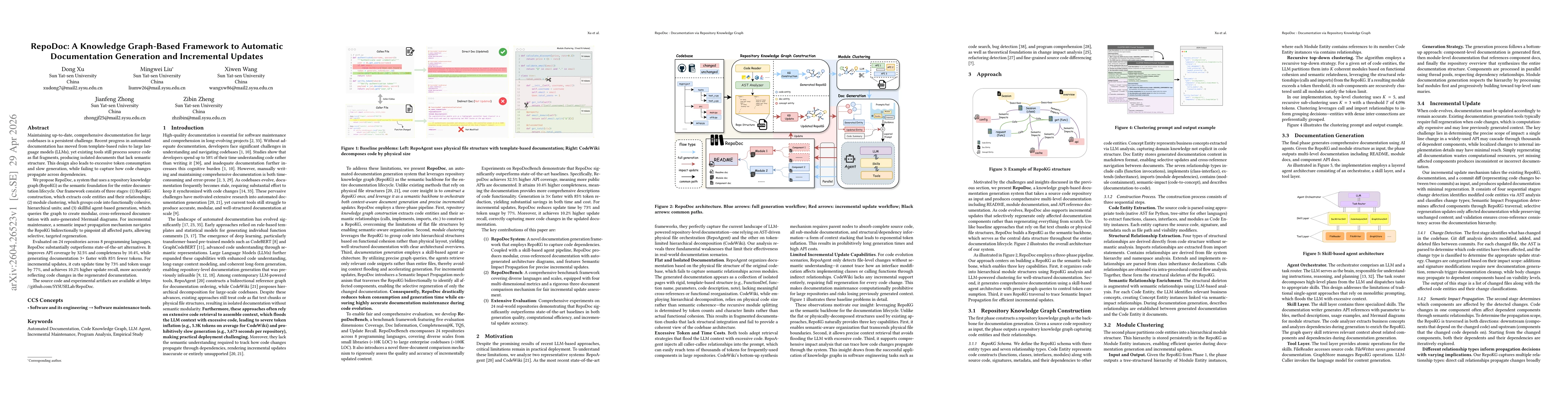 Thumbnail for RepoDoc: A Knowledge Graph-Based Framework to Automatic Documentation Generation and Incremental Updates