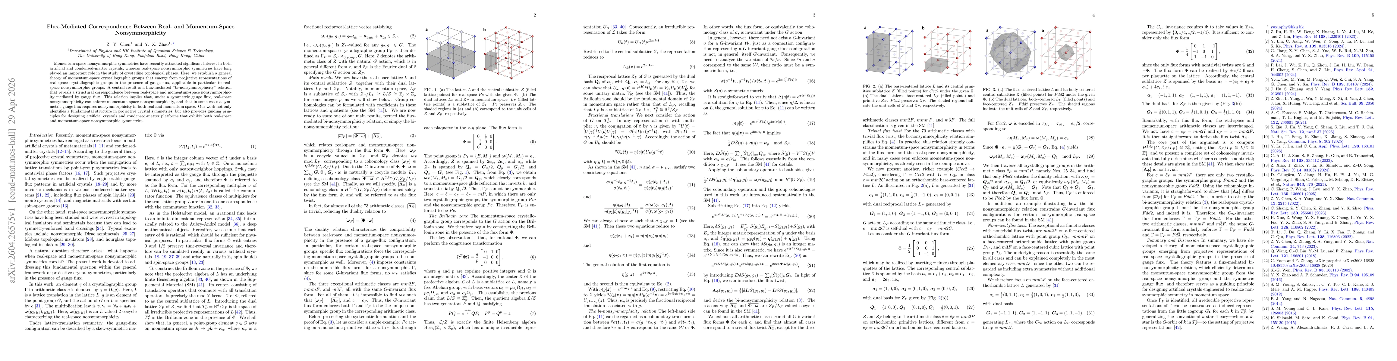Thumbnail for Flux-Mediated Correspondence Between Real- and Momentum-Space Nonsymmorphicity