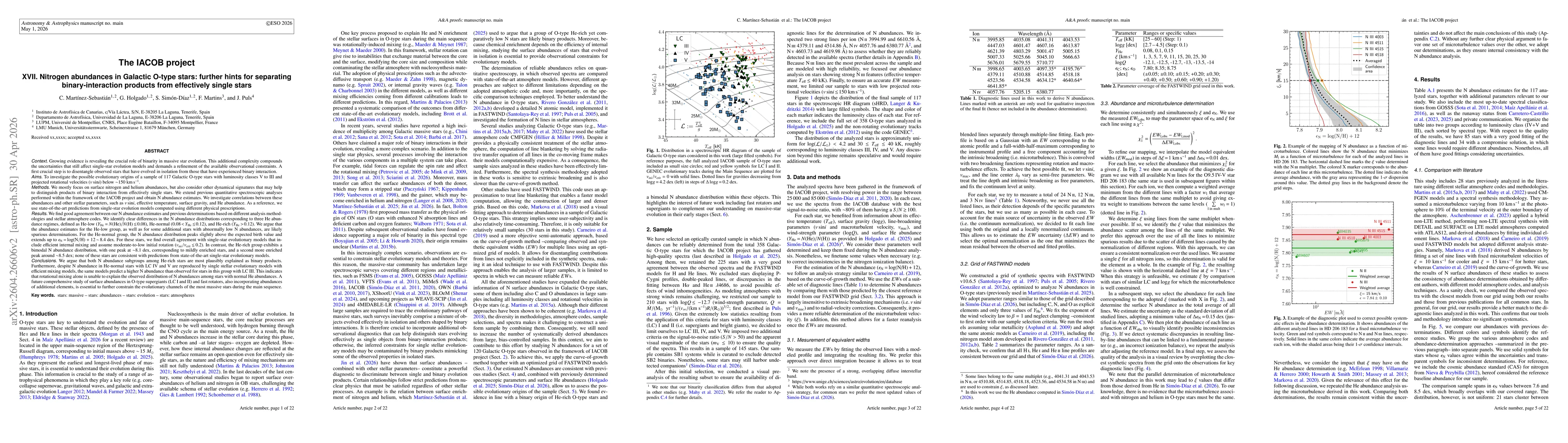 Thumbnail for XVII. Nitrogen abundances in Galactic O-type stars: further hints for separating binary-interaction products from effectively single stars