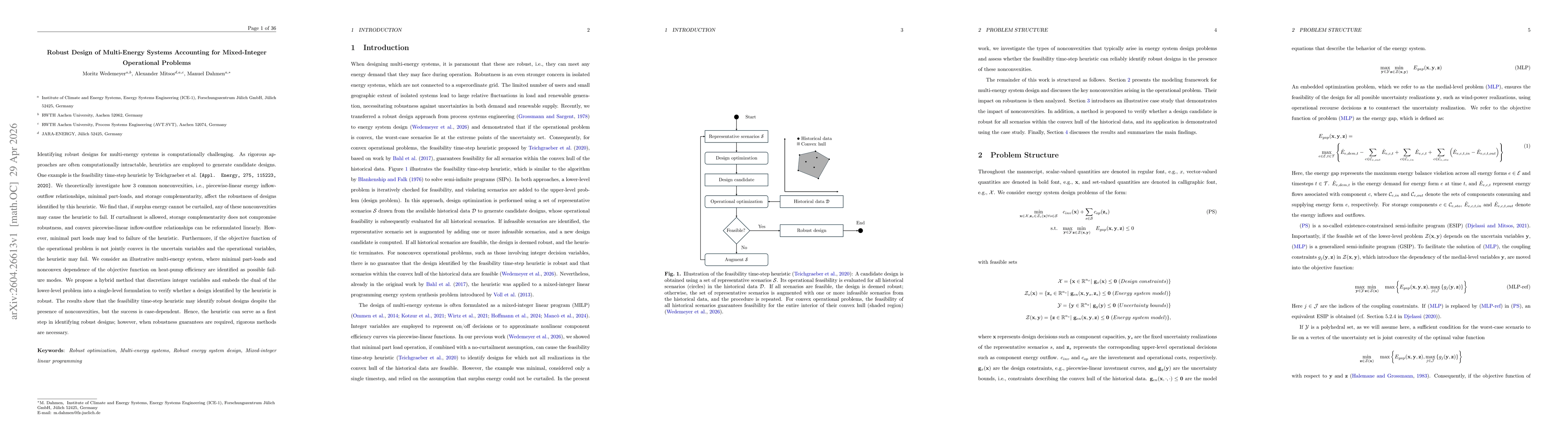 Thumbnail for Robust Design of Multi-Energy Systems Accounting for Mixed-Integer Operational Problems