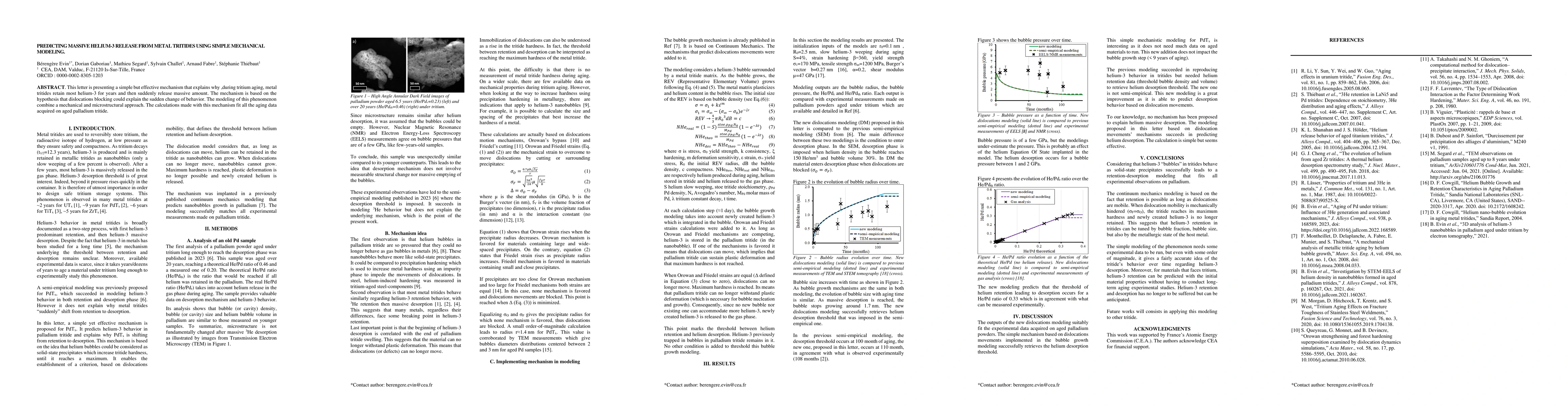 Thumbnail for Predicting massive helium-3 release from metal tritides using simple mechanical modeling