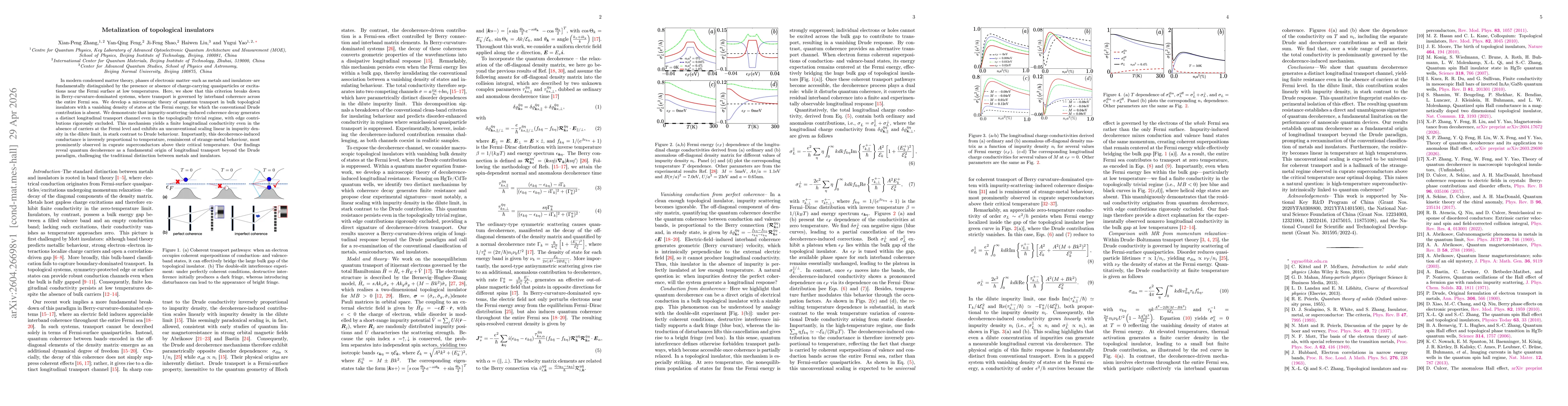 Thumbnail for Metalization of topological insulators