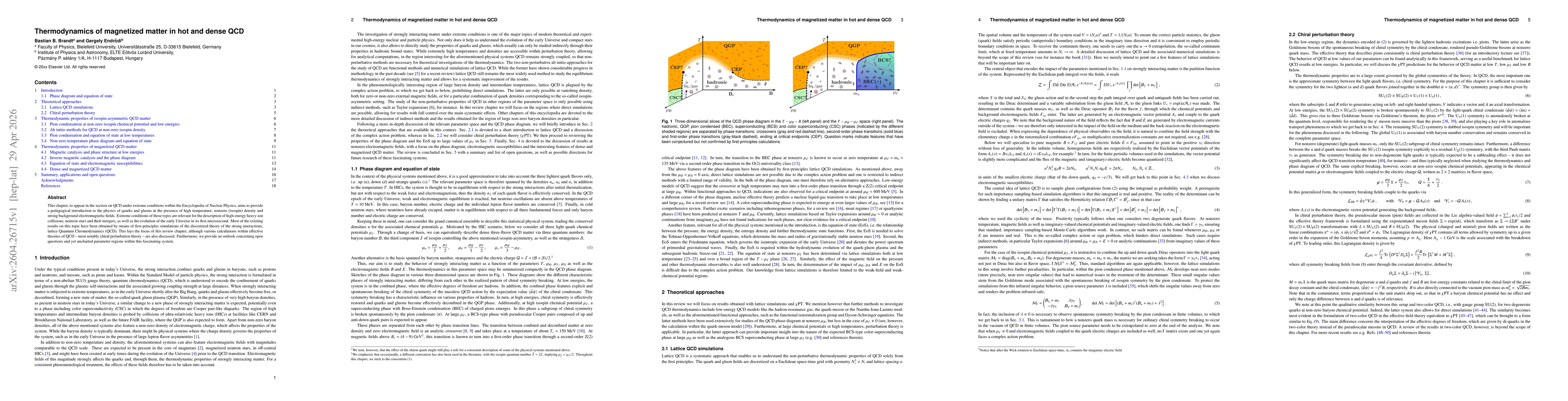 Thumbnail for Thermodynamics of magnetized matter in hot and dense QCD