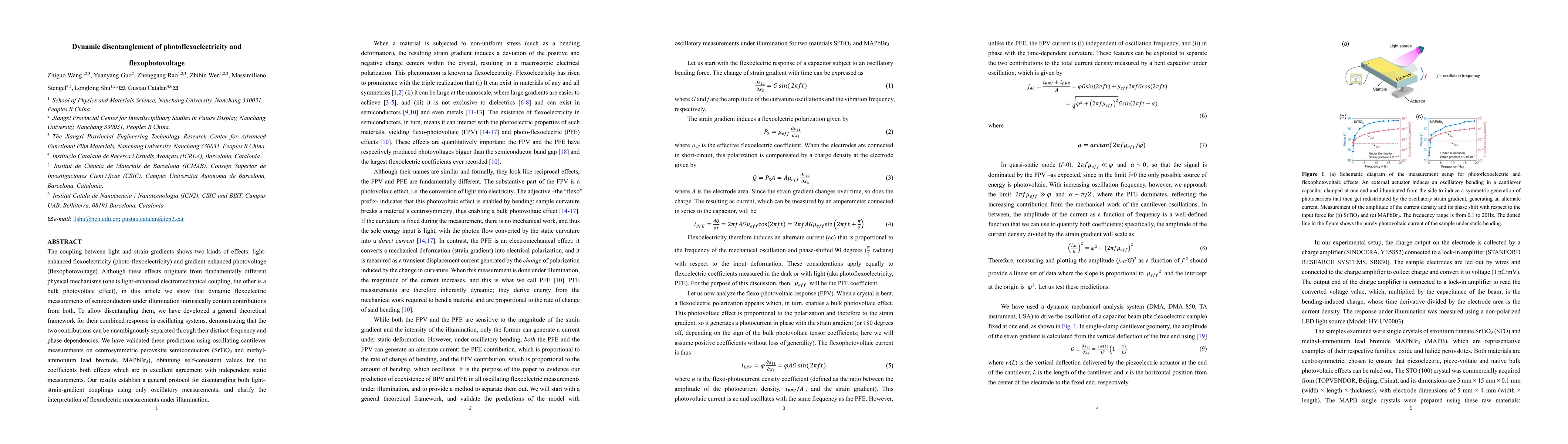 Thumbnail for Dynamic disentanglement of photoflexoelectricity and flexophotovoltage