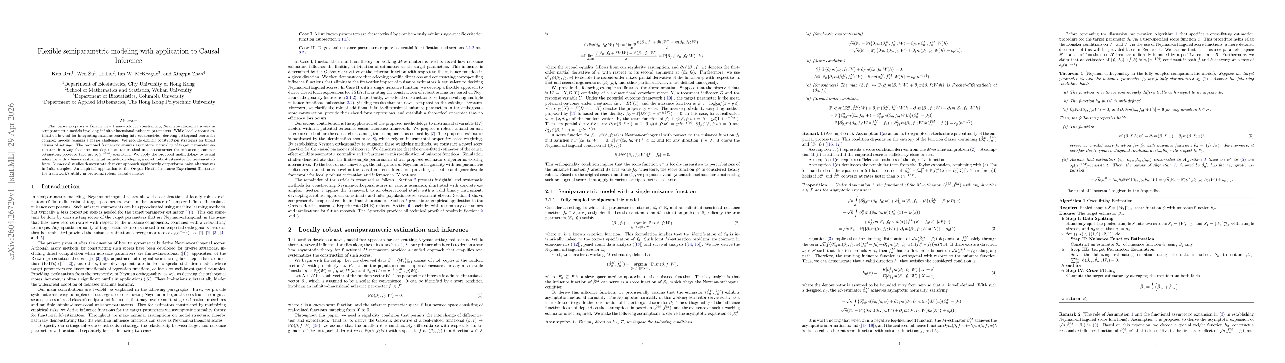 Thumbnail for Flexible semiparametric modeling with application to Causal Inference