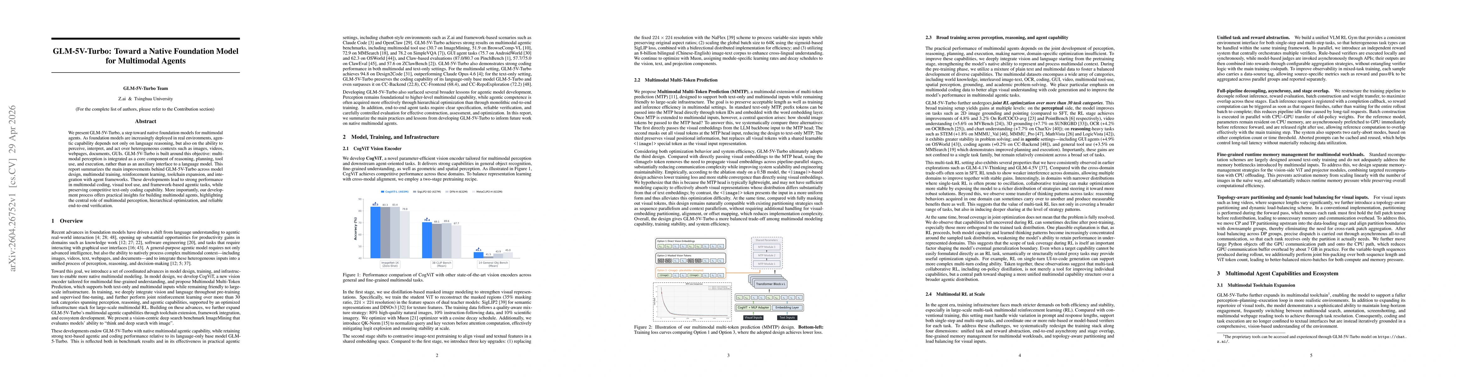 Thumbnail for GLM-5V-Turbo: Toward a Native Foundation Model for Multimodal Agents