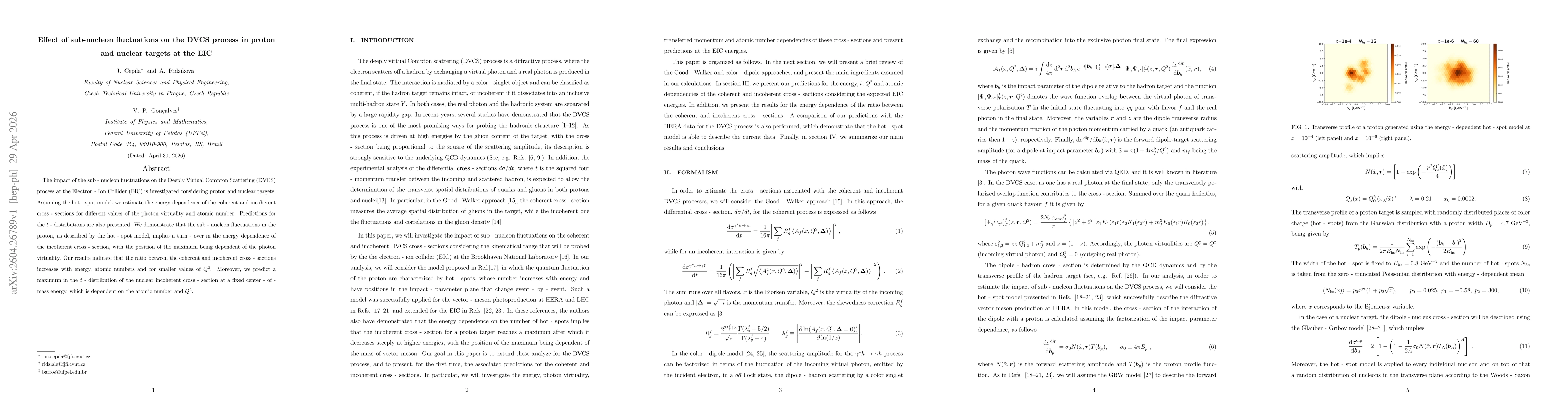 Thumbnail for Effect of sub-nucleon fluctuations on the DVCS process in proton and nuclear targets at the EIC