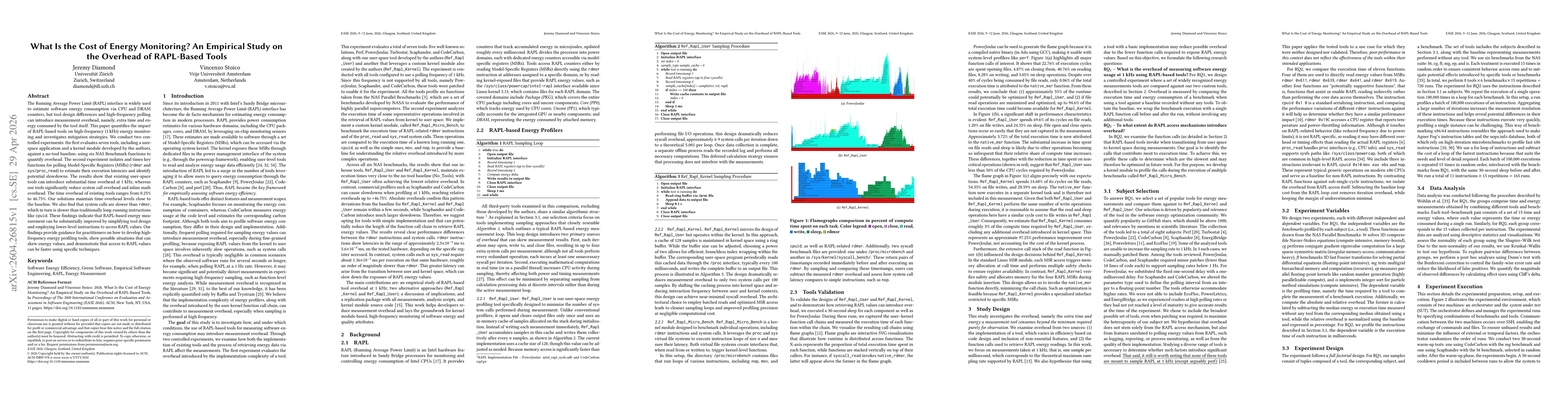 Thumbnail for What Is the Cost of Energy Monitoring? An Empirical Study on the Overhead of RAPL-Based Tools
