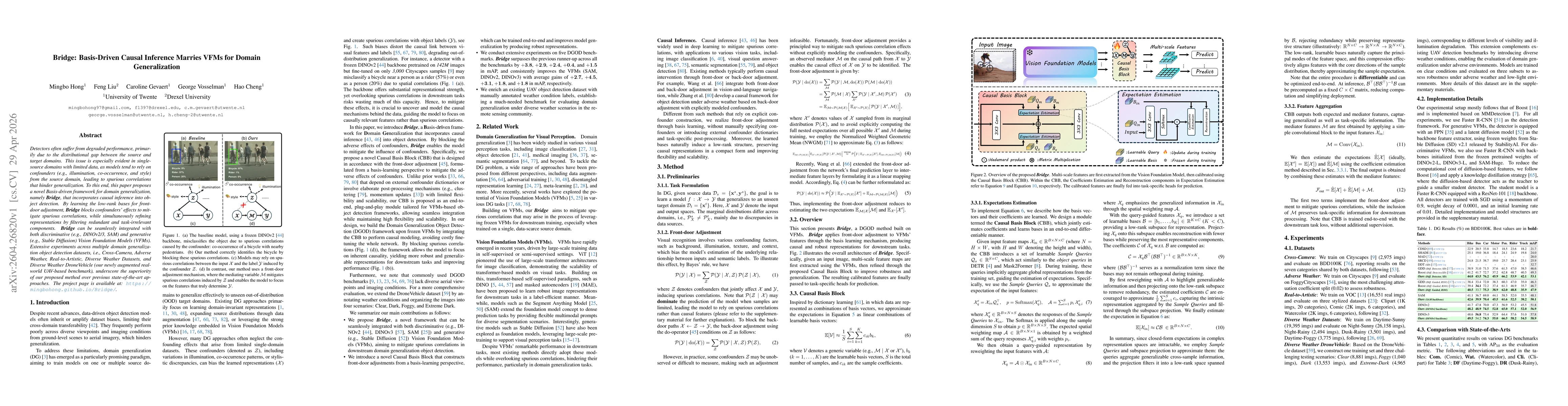 Thumbnail for Bridge: Basis-Driven Causal Inference Marries VFMs for Domain Generalization